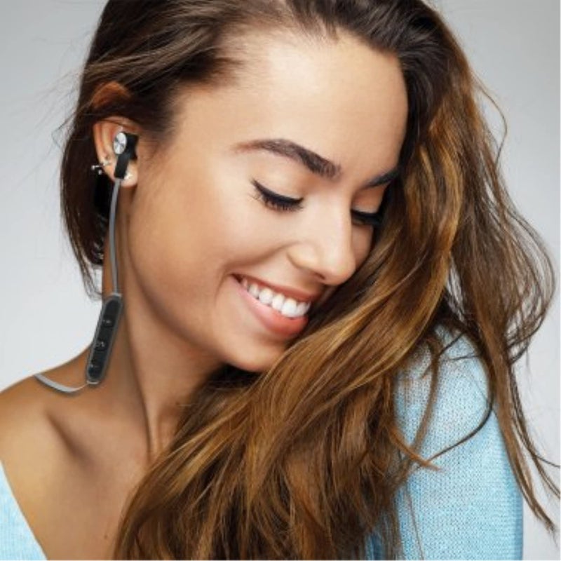 Maxell Bass 13 Black Bluetooth Wireless Earbuds, 3 Hours of Talk/Play Time, Rubberized Earbuds, Volume Control (B13-EB2), Small - Image 4